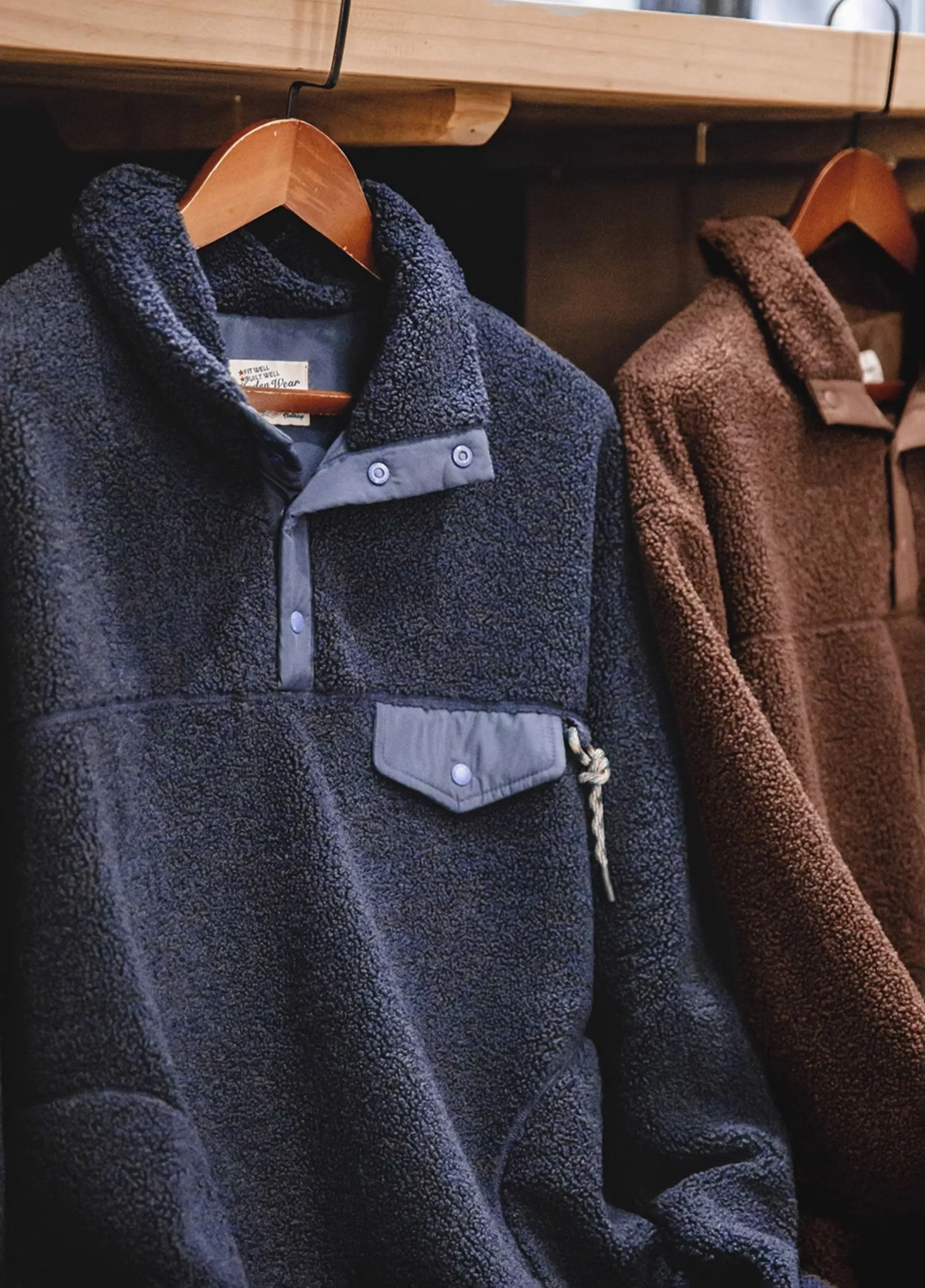 American Casual Half-Cardigan Fleece Pullover Warm Men's Sweater