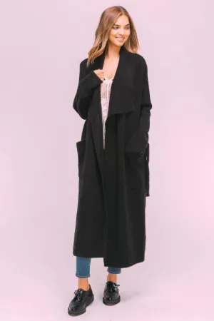 Belted Knit Trench