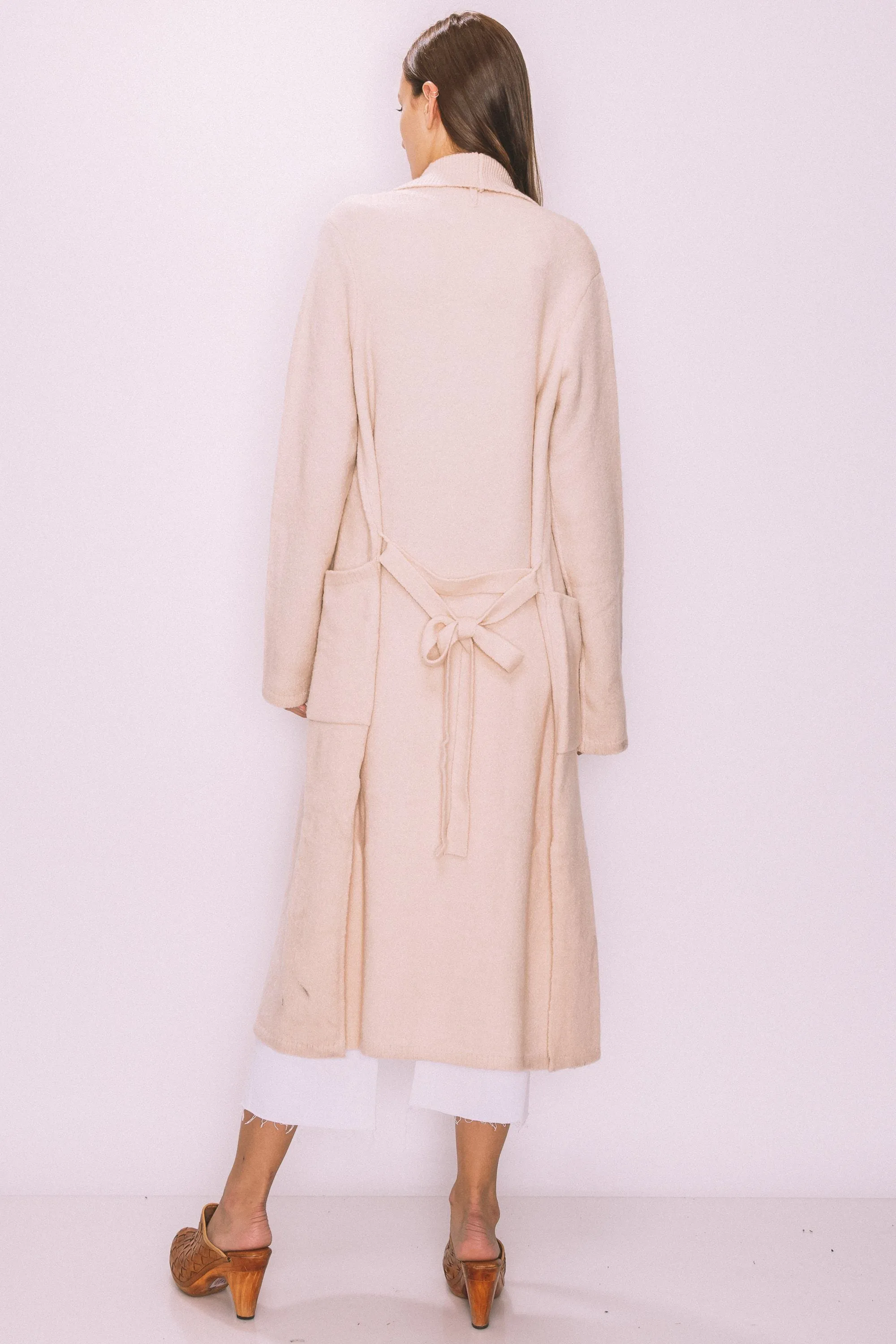 Belted Knit Trench