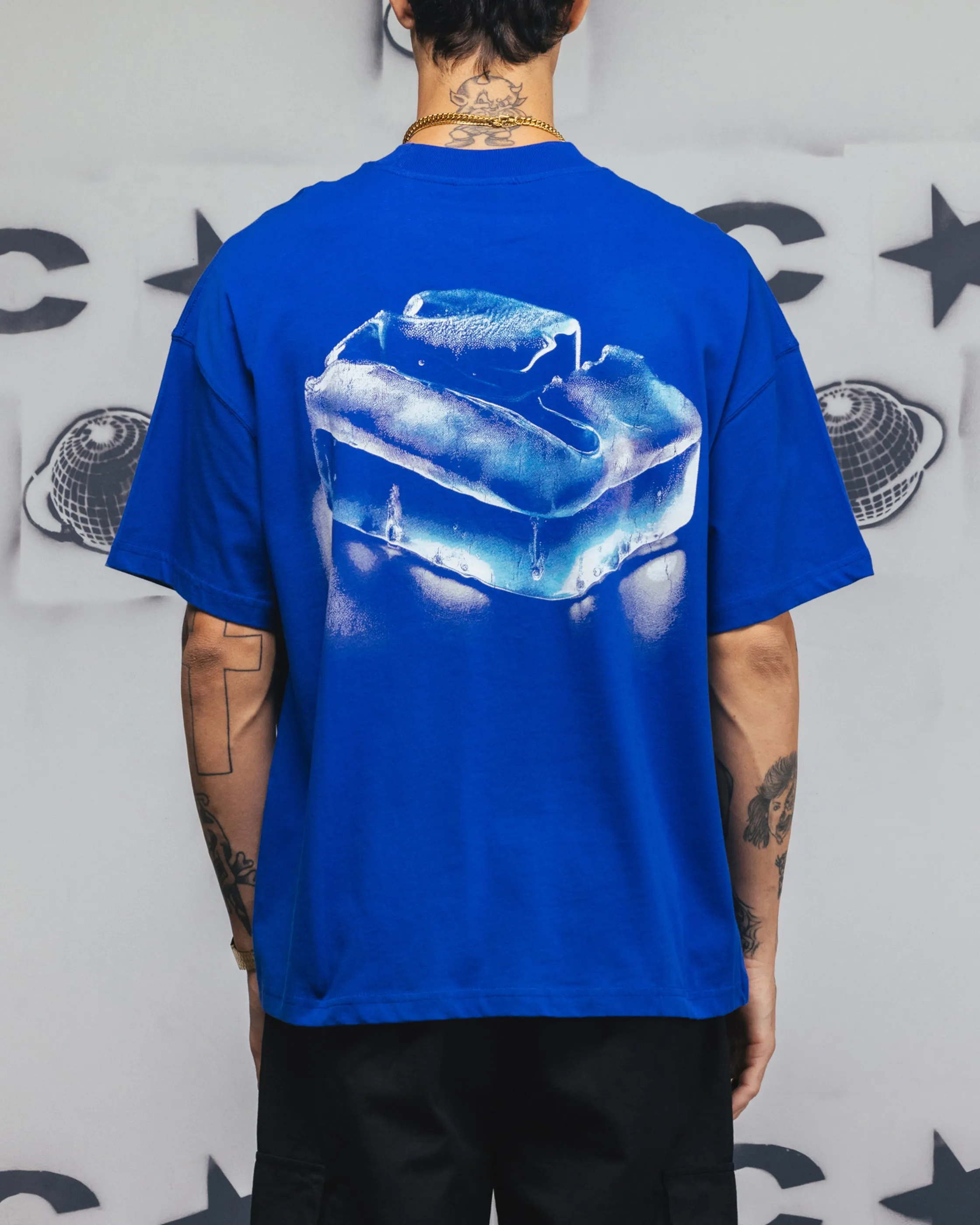 Carre Frosted T-Shirt Royal