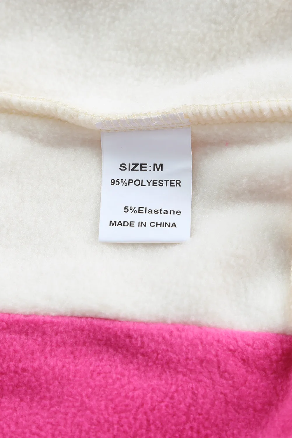 Colorblock Long Sleeve Pullover Fleece Sweatshirt
