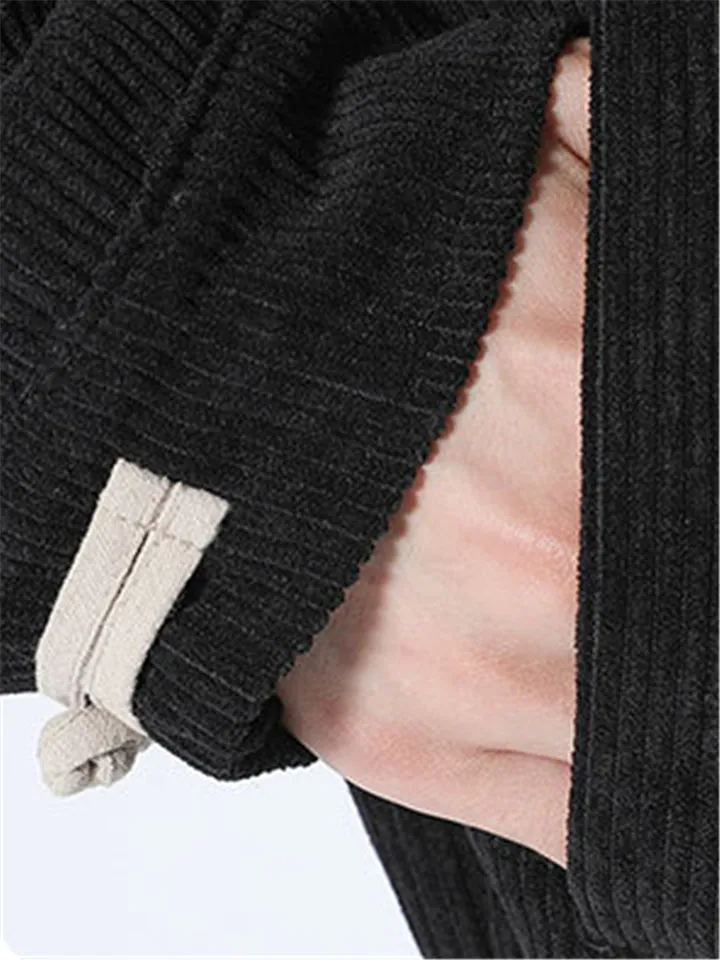 Fashion Corduroy Buttons-Up Short Jackets