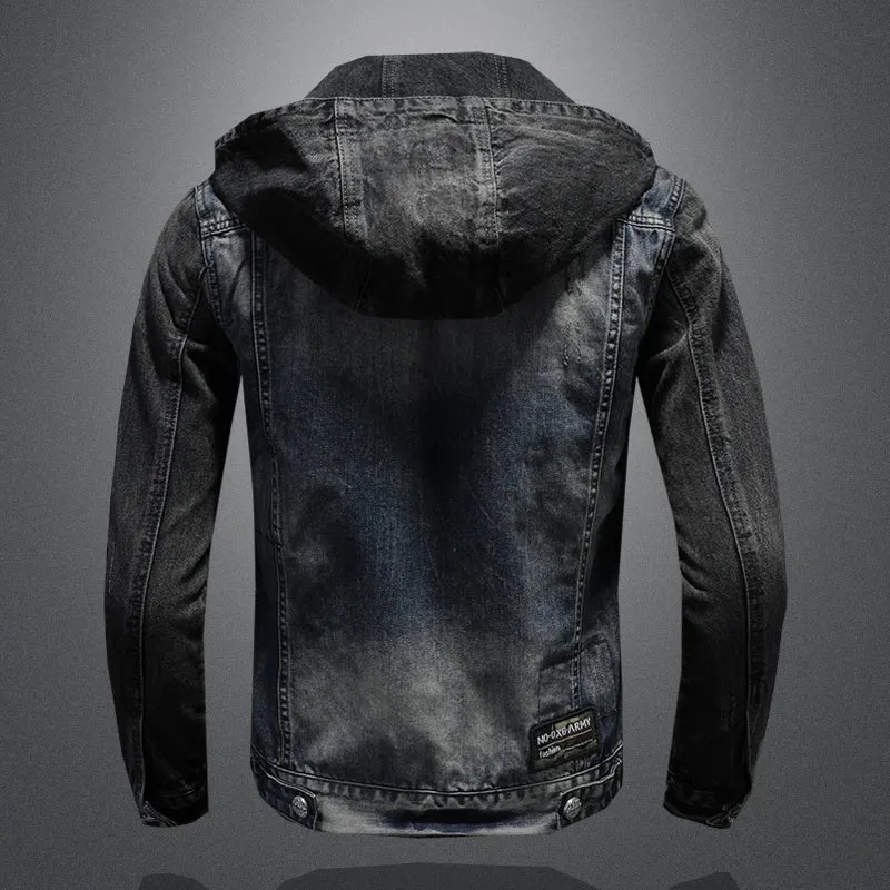 James - Hooded denim jacket