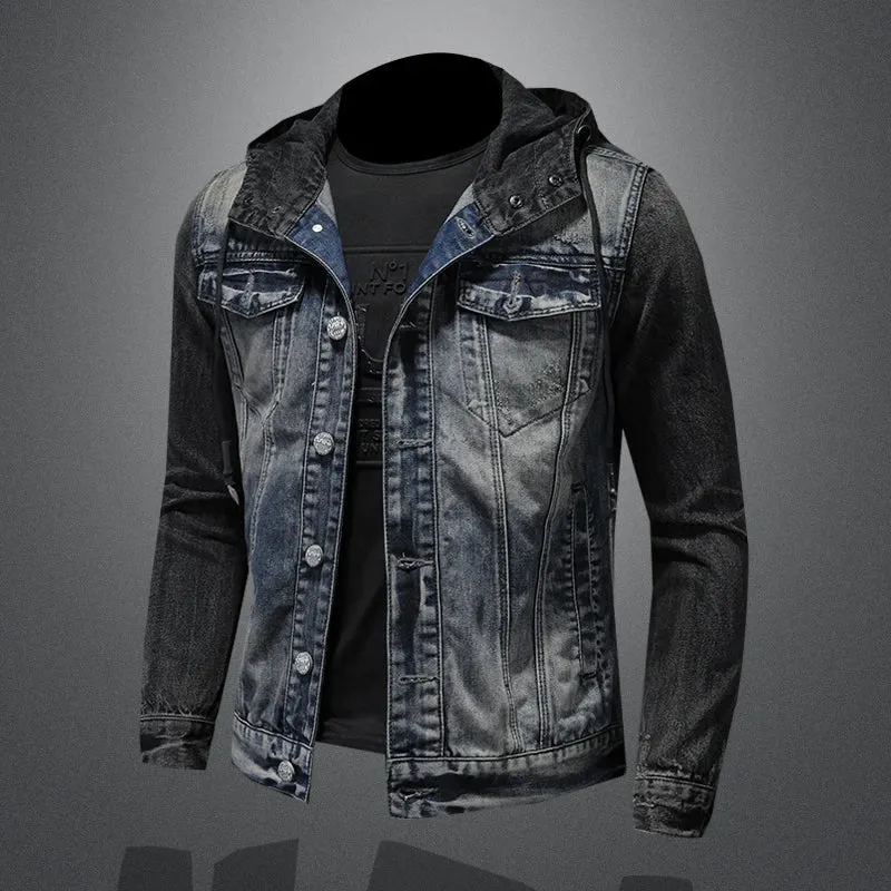 James - Hooded denim jacket