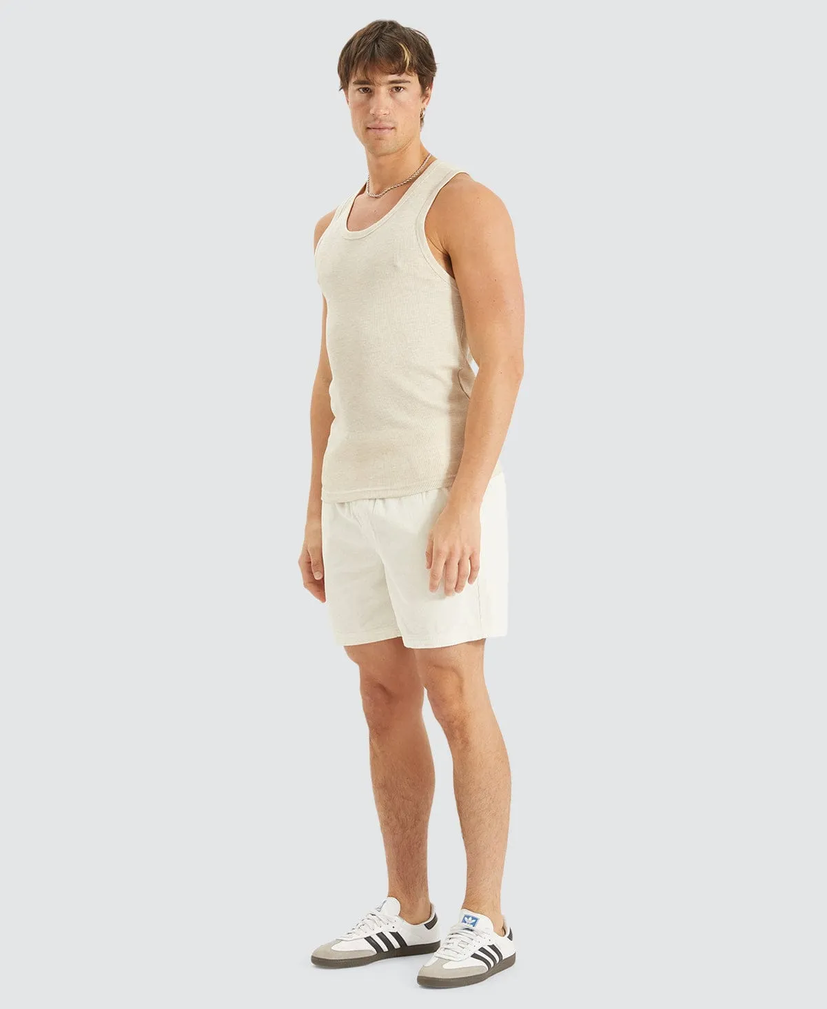Kai Mini Waffle Singlet Oatmeal