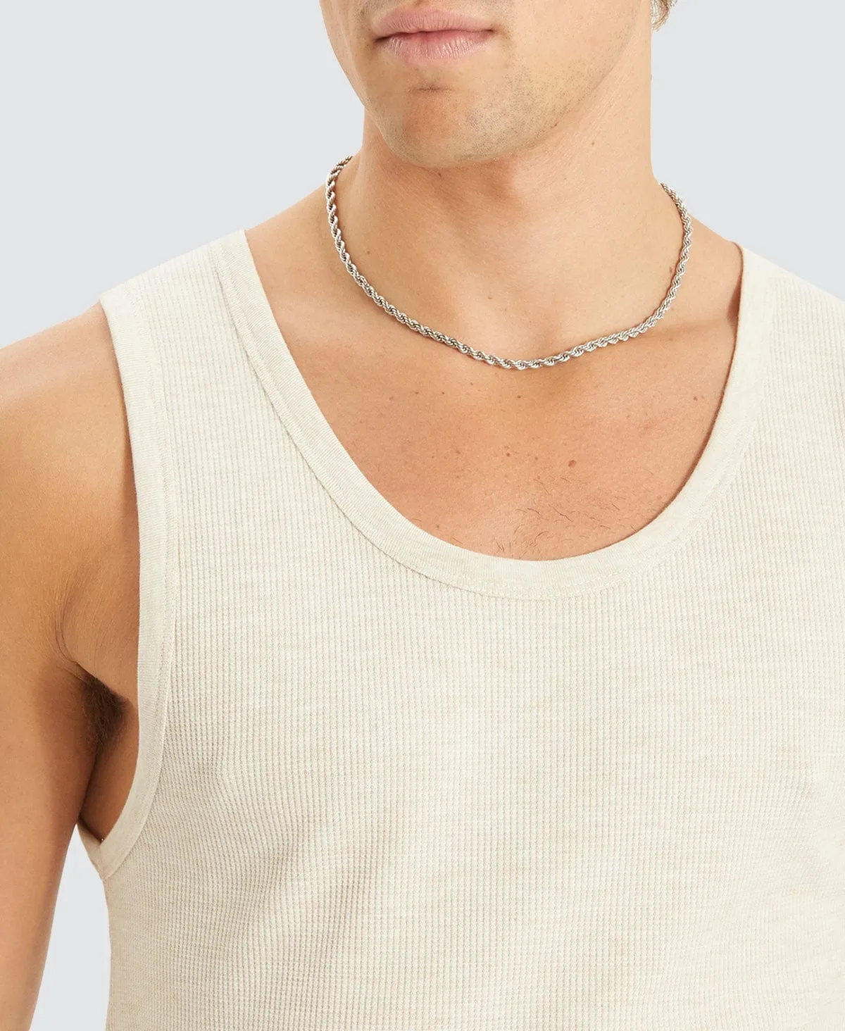 Kai Mini Waffle Singlet Oatmeal