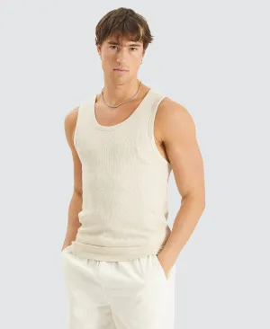 Kai Mini Waffle Singlet Oatmeal