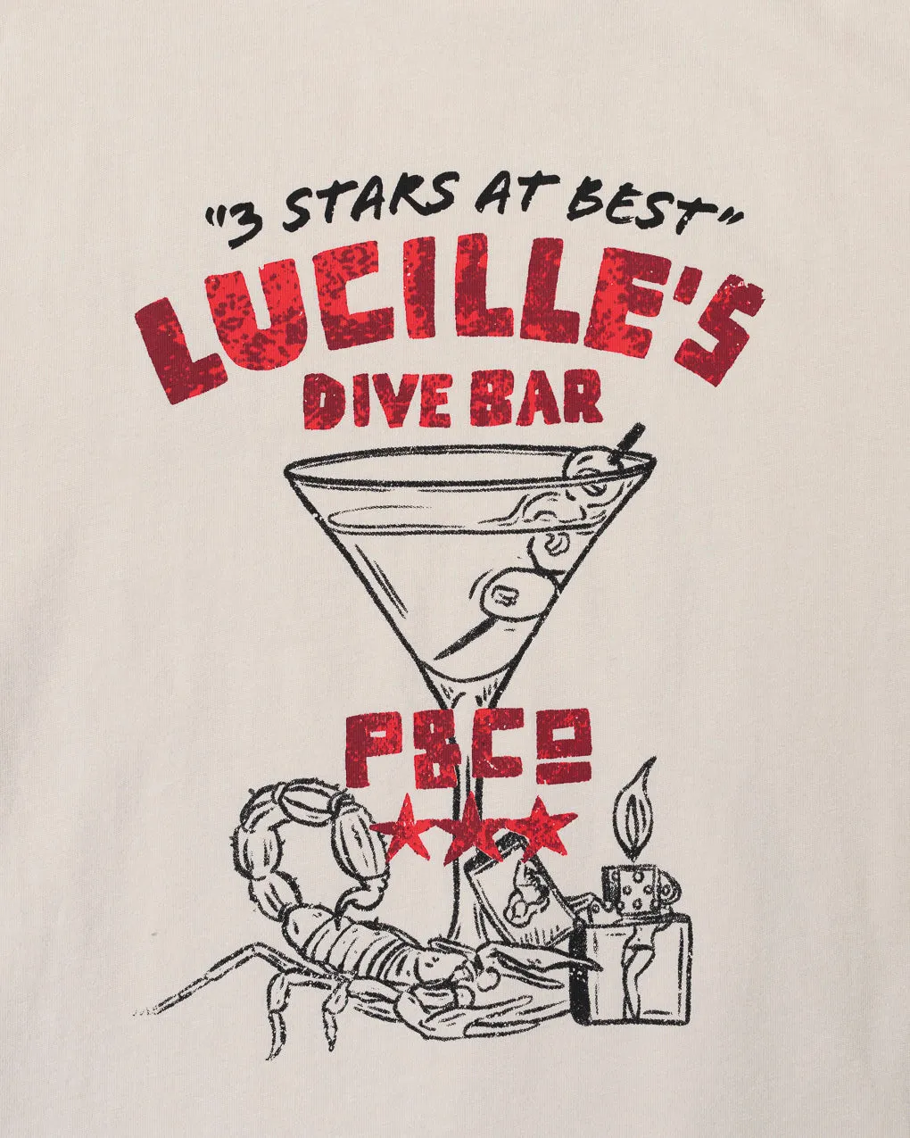 Lucille's Dive Bar T-Shirt - Bone