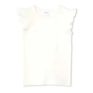 Milky Rib Tee - White