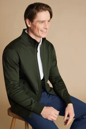 Olive Performance Long Sleeve Funnel Neck Jacket