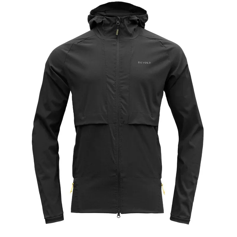 RUNNING MERINO JACKET MAN CAVIAR