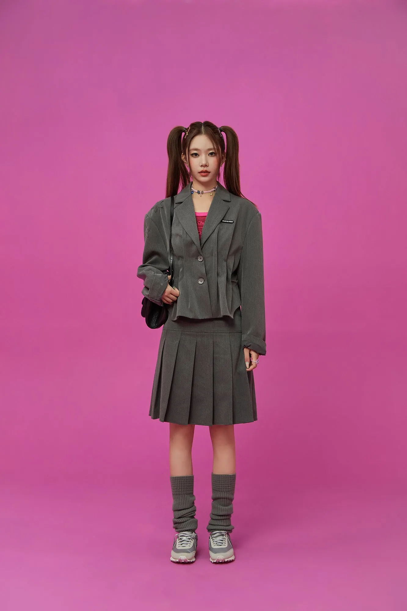 Shirring Loose Fit Jacket