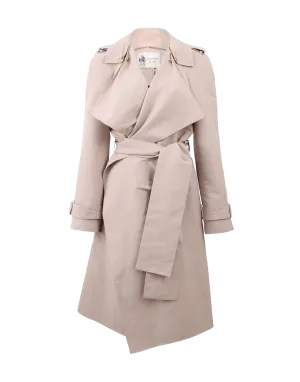 Silk Taffeta Trench