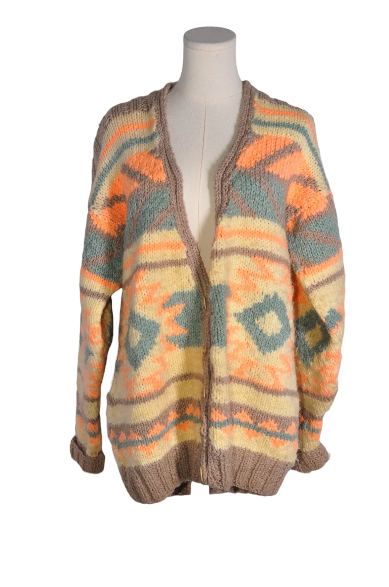 UNBRANDED Women Cardigans Regular fit in Orange - L